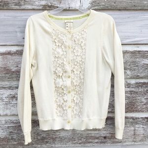Matilda Jane mama cardigan w/ crochet lace detail